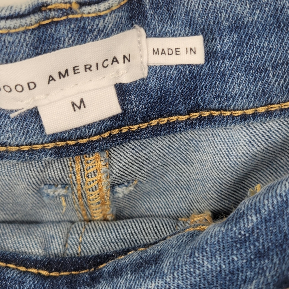 Good American Power Stretch Pull-on Flare Jeans Medium - Picture 7 of 9